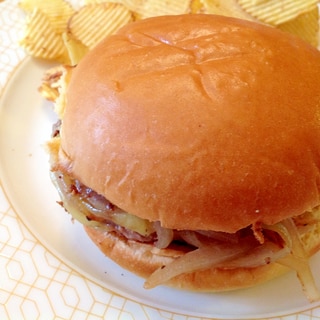 メキシカンスパイスでハンバーガー